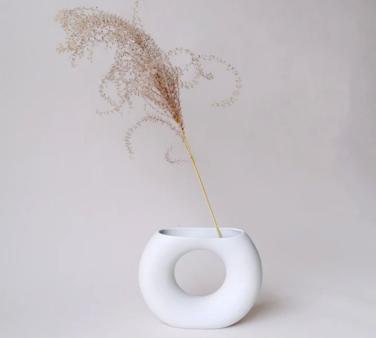 Ceramic Half Moon Vase