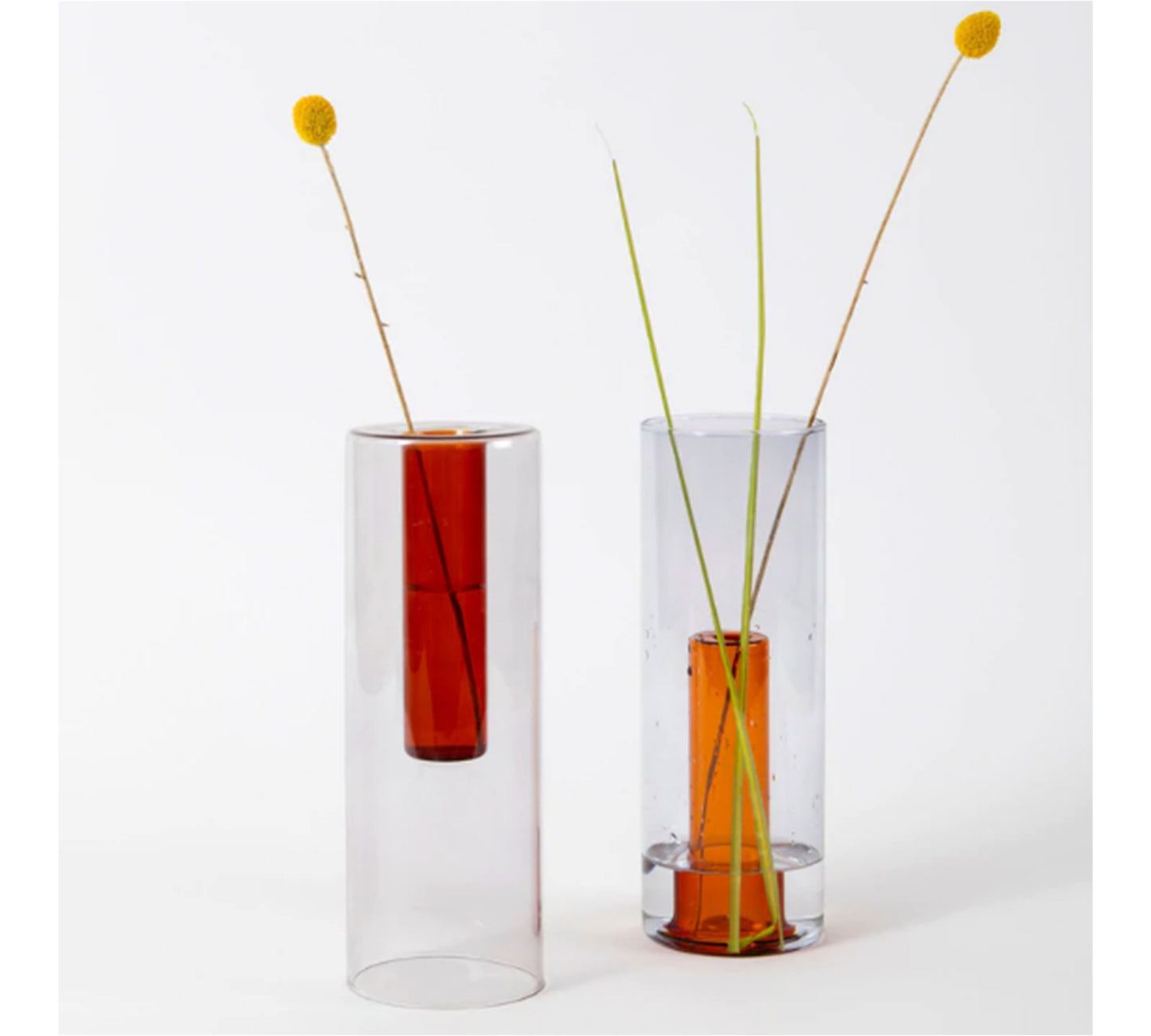 BLOCK DESIGN Glass Reversible Vase