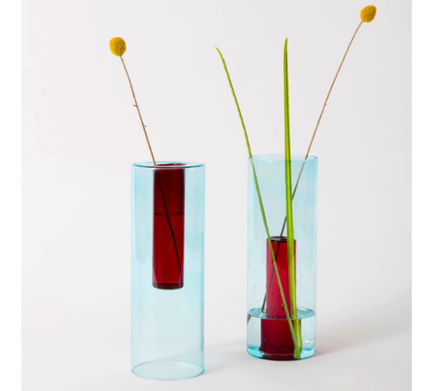 BLOCK DESIGN Glass Reversible Vase