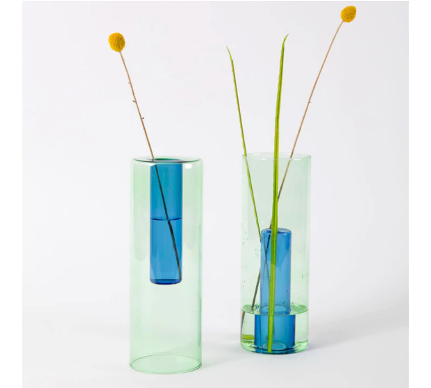 BLOCK DESIGN Glass Reversible Vase